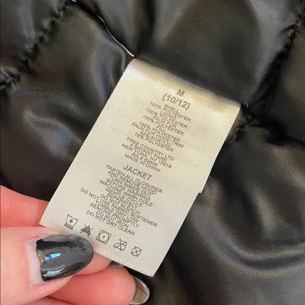 Free Country winter coat girl 10-12
